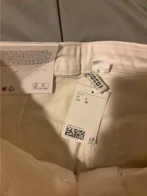 H&M White Jeans High-Waisted thumbnail 2