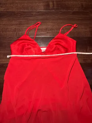Vintage 90s Victoria’s Secret Red Slip Dress Size XS thumbnail 6