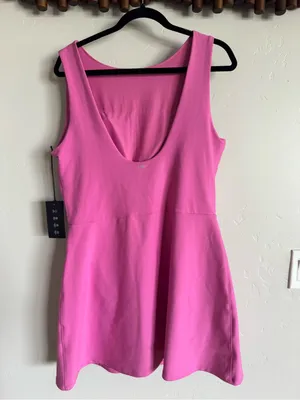 Abercrombie & Fitch YPB sculptLUX athletic mini dress pink XL NWT thumbnail 15