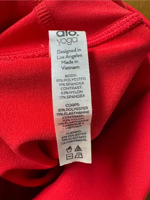 ALO Yoga Leggings Moto Airbrush Active Workout Pants Red XS Gym Pilates Fitness thumbnail 10