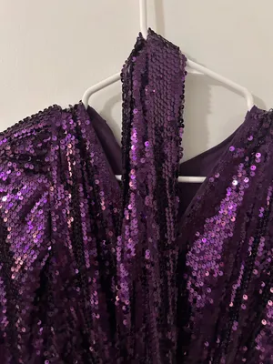 Purple Sequins Shein Romper  thumbnail 4