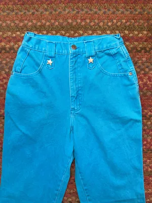 Vtg Roper Blue Star Concho High Rise Western Jeans thumbnail 2