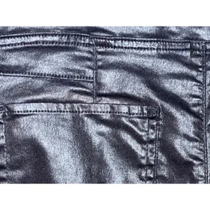 NWT Free People Double Dutch Slit‎ Skinny Pants Faux Leather Coated Black Size S thumbnail 13