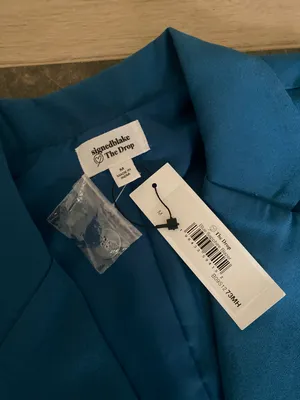 Women's Blue Sapphire Double Breasted Blazer by @signedblake thumbnail 10