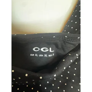 OGLmove Stretch Cotton Polka Dot Square Neck Bra Top Black XL New With Tags thumbnail 3