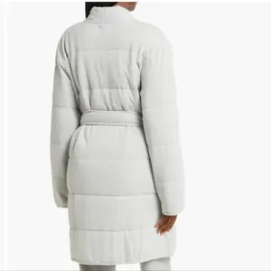 PJ Salvage Quilt Dreams Peachy Jersey Robe in Heather Grey , Large, Gray, NWT thumbnail 2