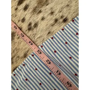 Maeve Smocked Midi Dress Striped Polka Dot Midi Size large thumbnail 7