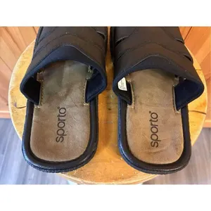 Sporto James Slides Sandals Women's Size Large 11-12 Black Comfort thumbnail 5