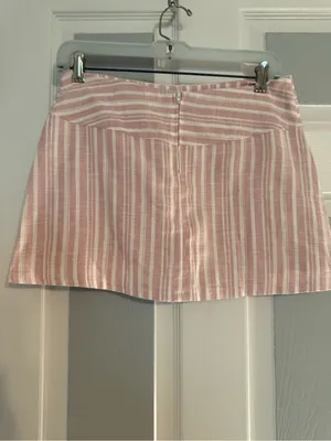 Altar’d State Ava Linen Striped Skort thumbnail 3