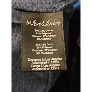 For Love & Lemons Womens Slate Blue Josie Cropped Hoodie Medium thumbnail 4