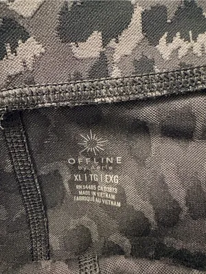 OFFLINE by Aerie Gray Leopard Print Jogger Leggings - Size XL thumbnail 3