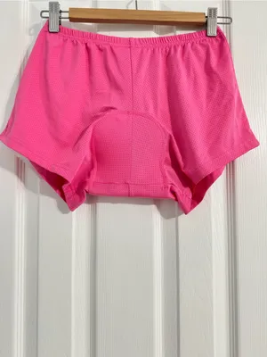 Padded Cycling Shorts XL Neon Pink 3D Gel Seat Cushion Breathable Bike Shorts thumbnail 2