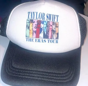 Taylor Swift The Eras Tour trucker hat black mesh white graphic new thumbnail 1