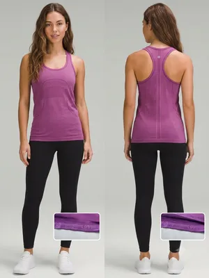 lululemon athletica Swiftly Tech Racerback Tank Magenta size 8 Motivational hem thumbnail 12
