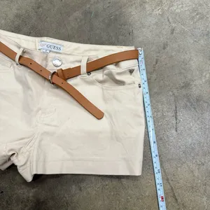 Vintage y2k retro Guess tan micro shorts with belt thumbnail 5