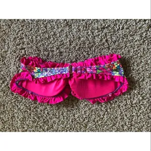 Victoria's Secret floral smocked Swim Top Sz S thumbnail 3