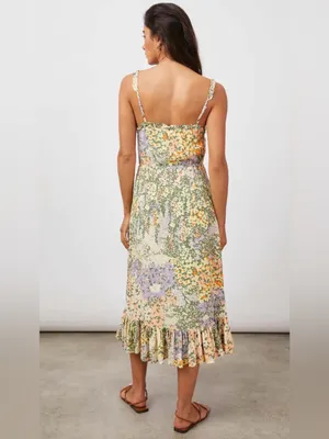 Rails Adalyn Floral Button-Front Midi Dress Small thumbnail 4