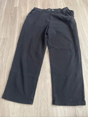 L.L. Bean Black Boot-Cut Pull-On Pants thumbnail 1