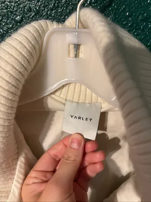 Varley Hendrik Half-Zip Sherpa Egret Cream Tan Jacket Womens Size Small thumbnail 4