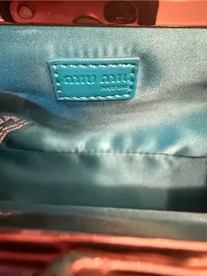Miu Miu Blue Mini Pochette/Cross thumbnail 8