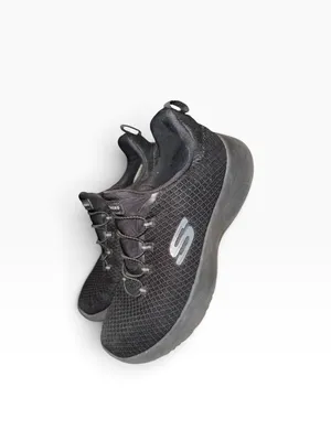Skechers black slip on shoes thumbnail 5