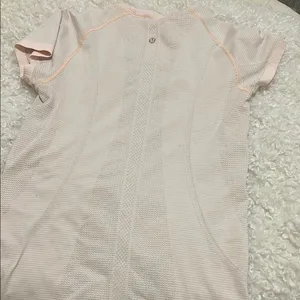 Lululemon Pink logo swiftly short sleeve Athletic Top thumbnail 2
