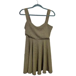 Vintage 90s Delias Black & Cream Gingham Mini Dress With Adjustable Straps Small thumbnail 2