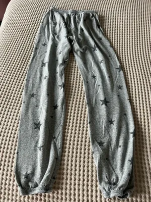 Gray sweatpants with black star print #loungewear #stars thumbnail 3