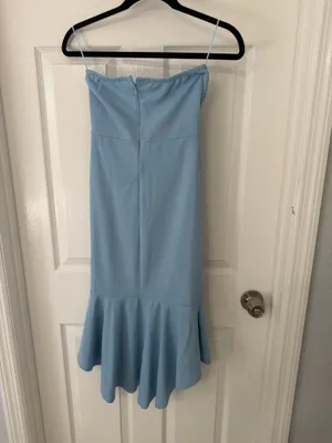 Boohoo Formal Blue Dress Midi thumbnail 2