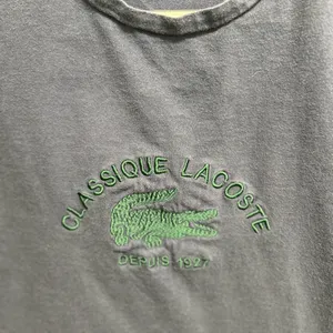 Lacoste Blue Tee with Green Embroidery thumbnail 3