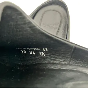 Dansko Black Smooth Leather Slip On Mules Clogs Wedges, Size 41 thumbnail 6