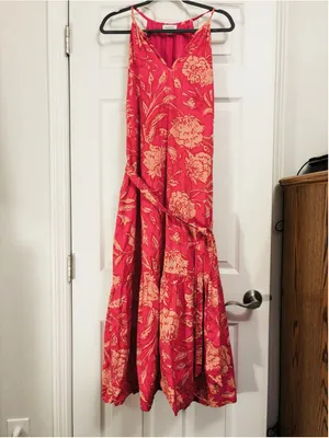 Women's Evereve Floral Maxi Dress Size L thumbnail 3