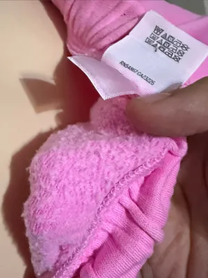 PINK Victoria's Secret Hot Pink Terry Drawstring Lounge Shorts thumbnail 5
