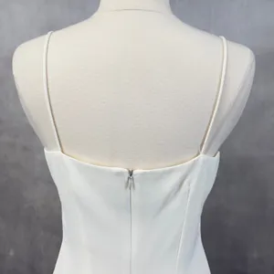 Feminine Lace Trim Slip Dress Size 5/6 Mini Sequin Bridal Romantic Cocktail‎ thumbnail 8