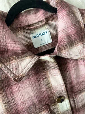 Plaid Flannel Utility Shacket thumbnail 6