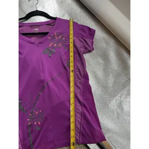 The North Face Purple Ladies Cycling Top Large Small Hole On Shoulder Outdoor‎ thumbnail 7