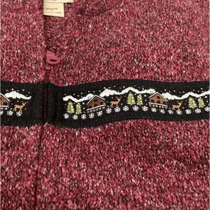Woolrich Ruby Sweater Vest Size Large Embroidered Cabincore Winter Snowflake thumbnail 9