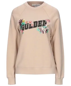 Golden Goose Floral Graphic Sweatshirt in Tan / Beige NWT thumbnail 1