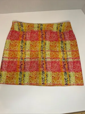 Attyre Ladies Skort Sz. 12 Tennis Golf Pickleball Stretch Pull On Plaid 90s thumbnail 4
