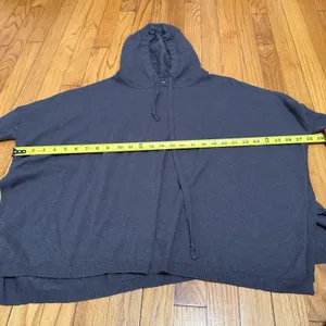 Mersea Gray Hooded Relaxed Fit Lightweight Sweatshirt One‎ Size thumbnail 5