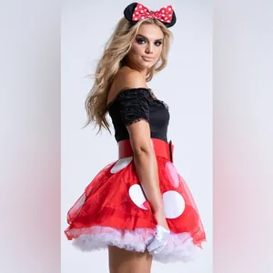 NEW Party King Coquette Mouse Minnie Costume Size Medium thumbnail 2
