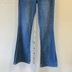 BP High Rise Flare Jeans Medium Wash Blue Denim Size 24 Full Length Festival thumbnail 4