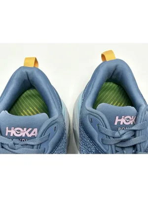 HOKA One One Bondi 8 Women’s SIZE 9 B Shadow Dusk Blue Pink Running Shoes NICE thumbnail 6