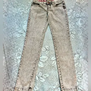 Billabong The Skinny Retro Mineral Wash Worn Denim Skinny Jeans Size 3 thumbnail 3