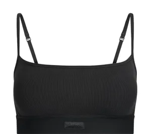Skims ribbed scoop bralette NWT soot black XXS thumbnail 1