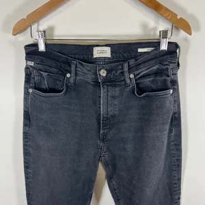 Citizens of Humanity Emmanuelle Slim Bootcut Jeans Faded‎ Black Size 28 Boho thumbnail 2