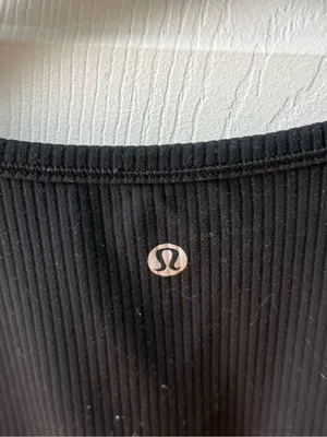 Lululemon All it Takes Ribbed Nulu Top in Black thumbnail 4