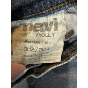 Mavi 136 Molly Women's 32/32 Low Rise Flare Jeans Y2K Medium Wash Stretch thumbnail 7