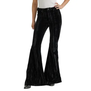 Wrangler Black Velvet High Rise Flare Pants thumbnail 9