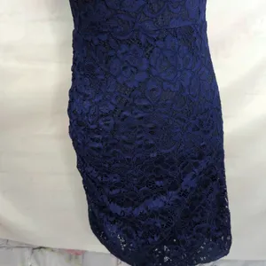 Sam Edelman Navy One Shoulder‎ Lace Mini Dress thumbnail 3